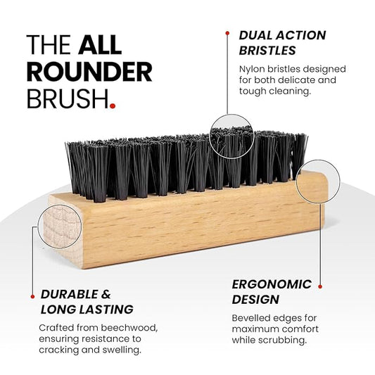 Better Half Premium Sneaker Cleaning Brush – Dual-Bristle Shoe Cleaner for Suede, Leather, Mesh, Canvas & More – Gentle Yet Powerful for All Materials